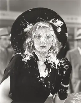 Ov1607: Woman with cream pie thrown in her face
