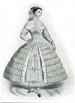 Bows: Woman in a crinoline underskirt