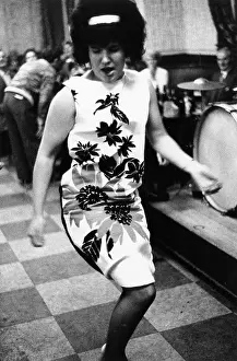 Dancefloor: Woman dancing in pub