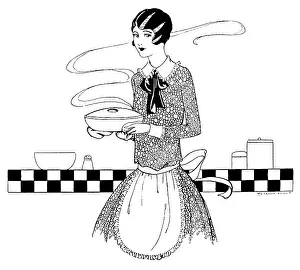 Hopes: Woman with a dishe