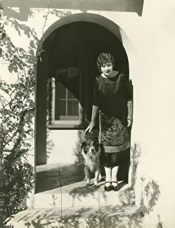 Ov1410: A woman and her dog -