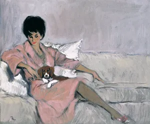 Woman and Dog by David Wright