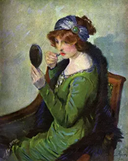 Applies: Woman doing her makeup