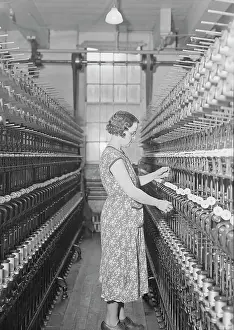 Reel: Woman doubling silk at the William Skinner