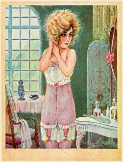 Milliere: WOMAN DRESSING/MILLIERE