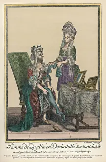 Ablution: Woman at her dressing table, 17th century