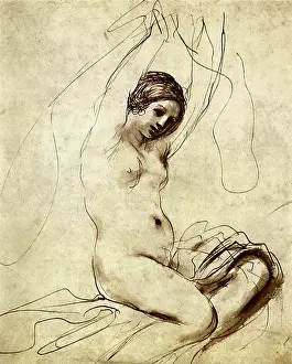 Guercino: Woman Dries Herself