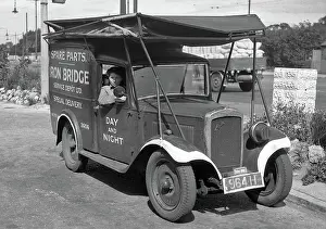 Middx: Woman driving a delivery van