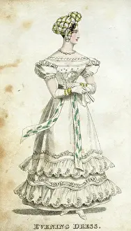 1827: Woman in evening dress