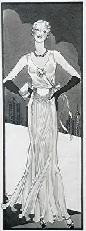 Gowns: Woman in Evening Dress