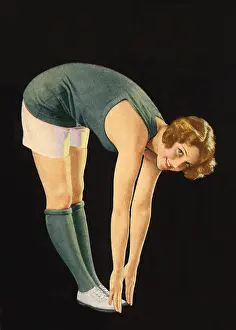 Toes: Woman Excercises