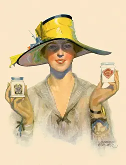 Complexion: Woman with Face Cream