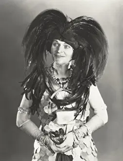 Bangle: Woman with feathered hat