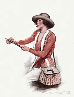 Underwood: Woman Fishing