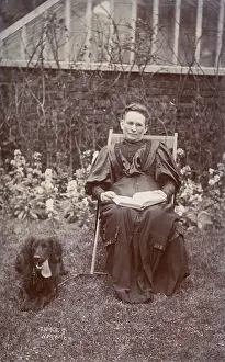 Coated: Woman with Flat-Coated Retriever
