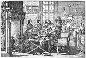 Womenfolk: WOMAN GIVING BIRTH 17THC