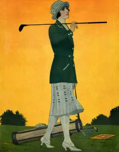 Dragging: Woman Golfer
