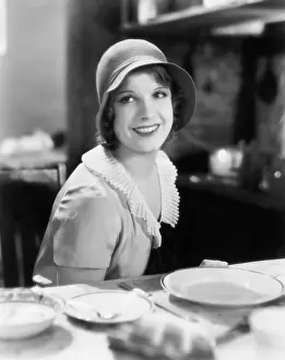 Shyness: Woman with hat looking charming