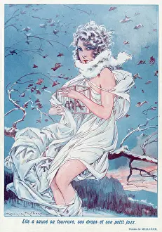 Caged: Woman holding a birdcage