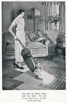 Chore: Woman hoovering
