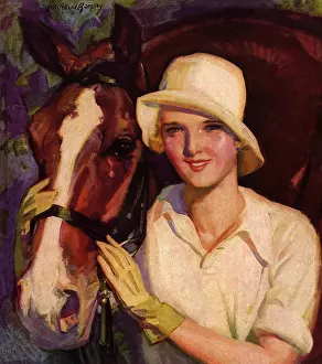 Caressing: Woman and Horse