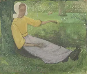 Holst: Woman of Huizen Sitting Under a Tree