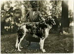 Wolfhound: Woman with an Irish Wolfhound
