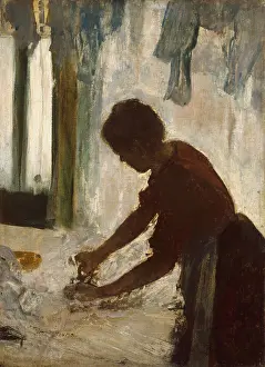 Laundress: A Woman Ironing, by Degas