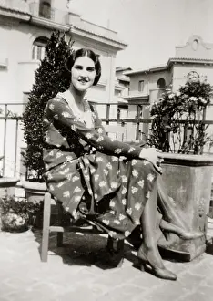 Frascati: A woman in Italy