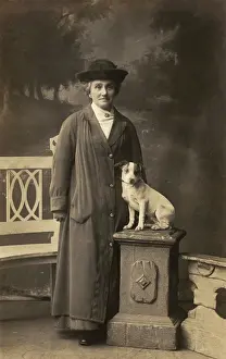 Woman with Jack Russell