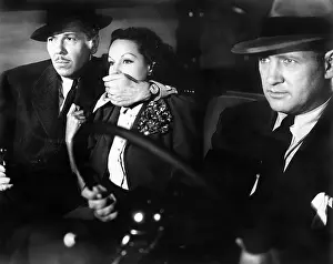 Mustaches: Woman being kidnapped by two men