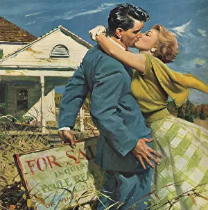 Embraces: Woman Kissing Man