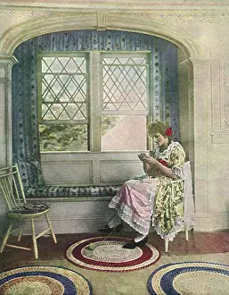Alcove: Woman Knitting