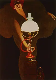 Brightness: Woman with a lamp