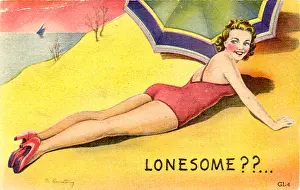 Heels: Woman Lying on Beach