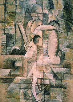 Analytical: Woman with a Mandolin, by Braque