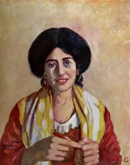 Knit: Woman of Naples knitting