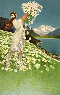 Picked: Woman with Narcissus