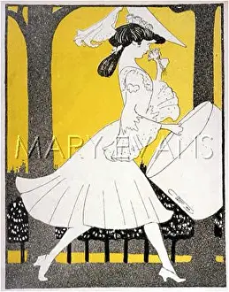 Hatbox: Woman with new hat 1904
