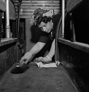 Charwoman: Woman - Occupations - Cleaner - WWII
