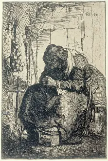 Bending: Woman with onions