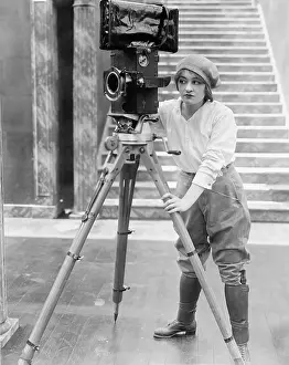 Cinematographers: Woman operating movie camera