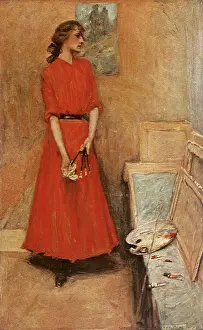 Lucius: Woman with Paintbrushes and Canvases