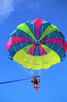 Ninties: Woman parasailing
