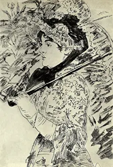 Manet: Woman with Parasol, by Manet