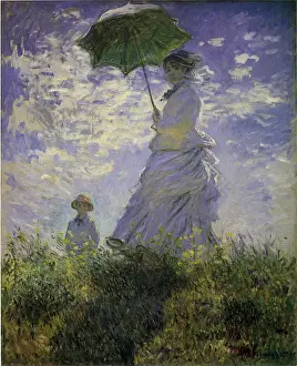 Woman with a Parasol, by Monet
