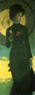 Cuffs: Woman with Parasol, by Tissot