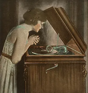 Phonograph: Woman with Phonograph