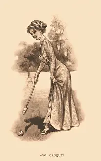 Croquet: Woman Playing Croquet