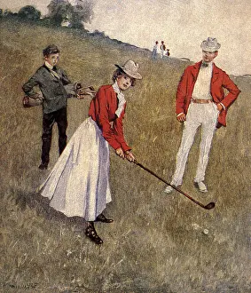 Caddie: Woman Playing Golf